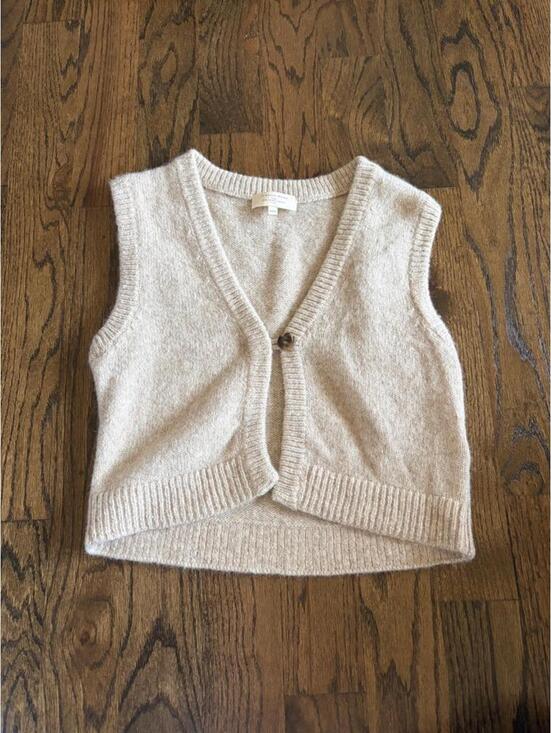 Sezane Tops - Sézane cream knit vest